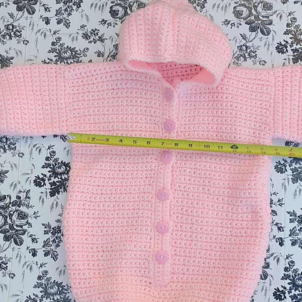 Pink Crochet Handmade Baby Wrap Swaddle - Picture 6 of 6